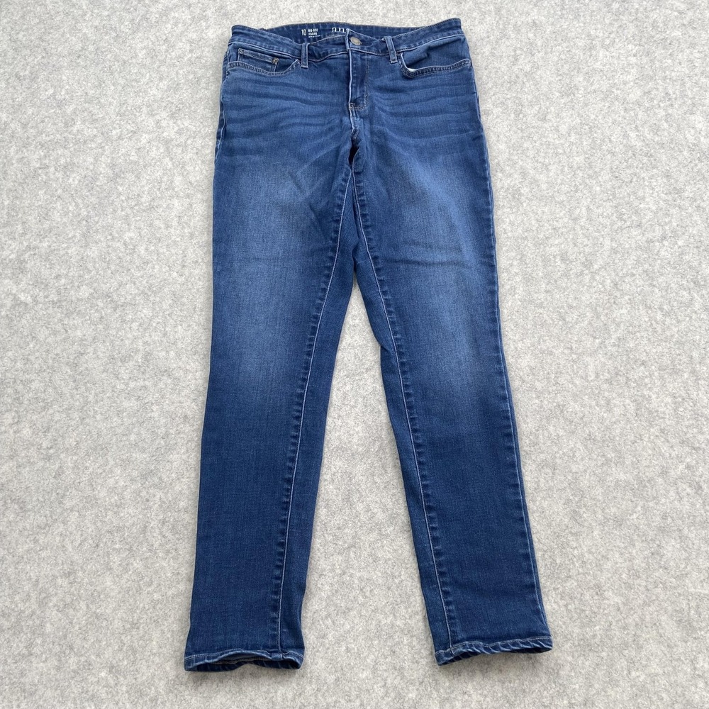 A.n.a Mid Rise Jegging Jeans Womens 10 (29x28) Blue Med Wash Stretch Denim